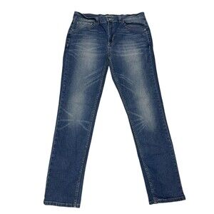 Roebuck & Co Men’s Slim Jeans 34x32 Light Wash Straight Leg Casual Streetwear